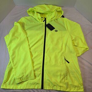 FitsT4 Sports Women Cycling Running Lightweight Windproof Jacket Sz: L Yellow